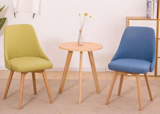 Solid Thickened Beech Wood Chairs , Custom Dining Chair With Wooden Legs