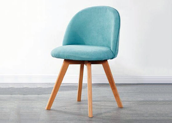 Fleece Faced Beech Dining Chair , Ergonomic Dining Room Chairs