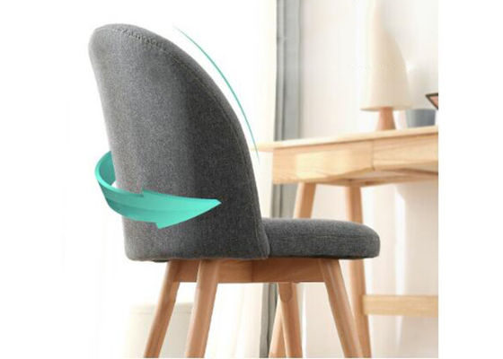 Softly Curved Grey Eames Dining Chair , Contemporary Wood Dining Chairs