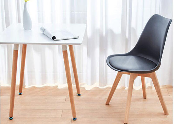 Stain Resistant PU Dining Chair With Solid Beech Wood Frame
