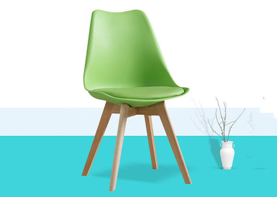 44cm Sitting Height PU Dining Chair Ergonomics Beech Wood Restaurant Chair