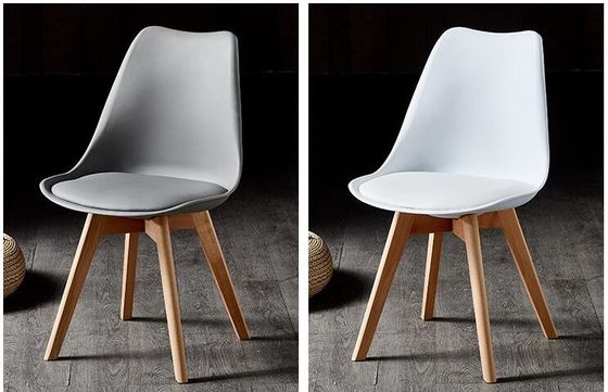 Beech Wooden Leg Dining Chair , Solid Wood Dining Room Chairs