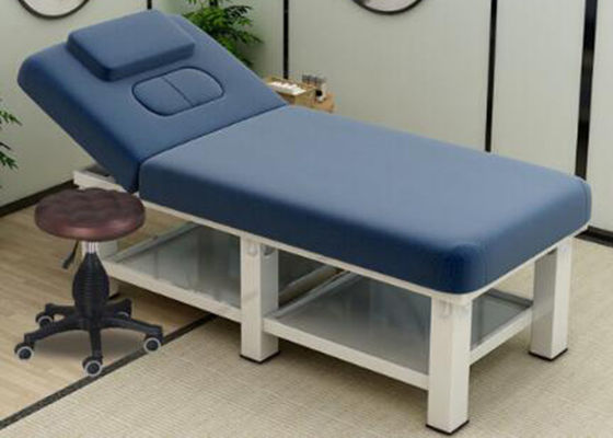 PU Leather Massage Beauty Couch Portable , Wooden Massage Bed