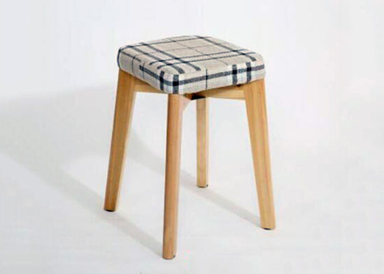Minimalist Design Modern Dressing Stool , Waterproof Beech Wood Chair