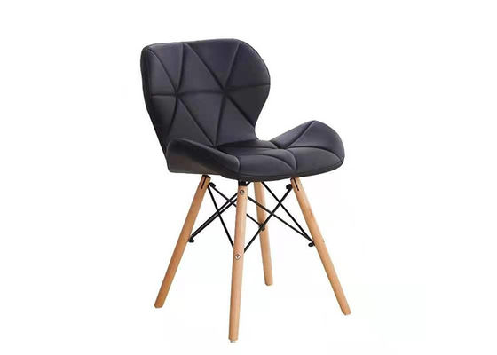 Leisure Hotel Chinese Style Black Ergonomic Nordic Wooden Dining Chairs With Solid Beech Wood Legs