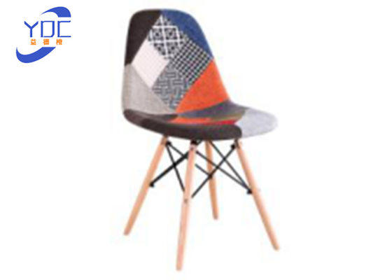 Modern Cloth Art Cafe Commercial Restaurant Chairs Spliced Fabric Decoration